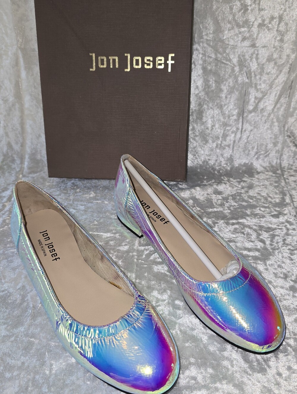 Jon Josef Shoes Maya Cioccolatino Argento Ballerina Flats